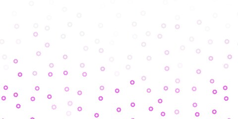 Light pink vector pattern with spheres.
