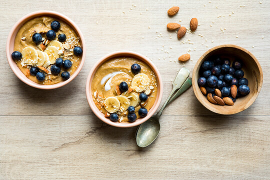 Sweet potato breakfast smoothie bowl