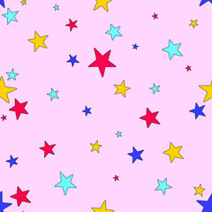 anime inspired starry seamless background