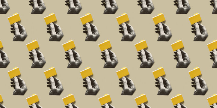 Hands holding a folder