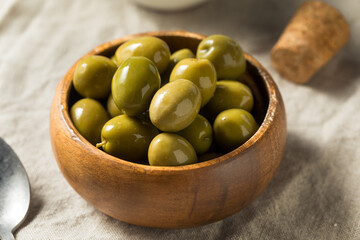 Raw Green Organic Olives