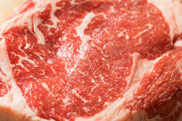 Raw Grass Fed Ribeye Steak