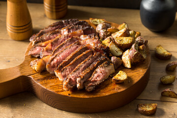 Grass Fed Ribeye Steak and Potatoes