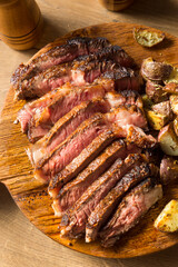 Grass Fed Ribeye Steak and Potatoes