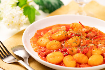 ニョッキのトマトソース