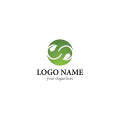 Tree leaf vector logo design