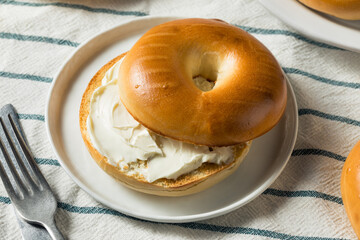Homemade Cream Cheese Bagel