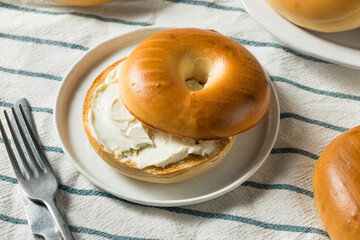 Homemade Cream Cheese Bagel