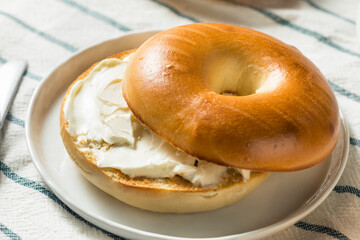 Homemade Cream Cheese Bagel
