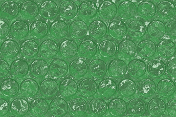 Air Bubble wrap texture background. Plastic packaging material. Realistic 3d illustration