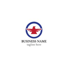 Eagle logo vector icon