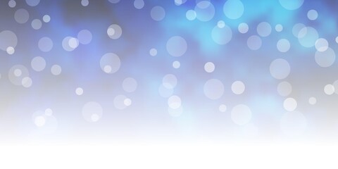 Light BLUE vector texture with circles. Abstract illustration with colorful spots in nature style. Design for your commercials.