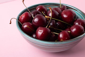 cherries in a bowl