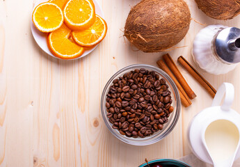 fresh roasted coffee beans