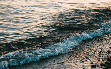 waves on the beach