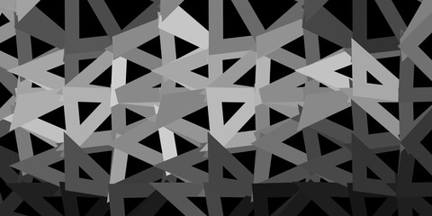 Light gray vector poly triangle template.