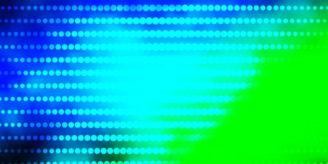 Naklejka premium Light Blue, Green vector backdrop with circles. Abstract illustration with colorful spots in nature style. Pattern for wallpapers, curtains.