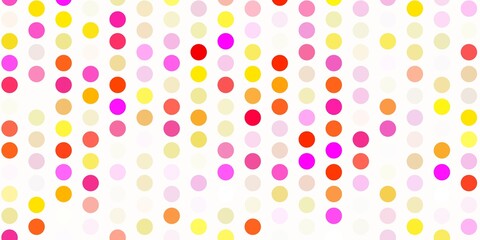 Light multicolor vector template with circles.