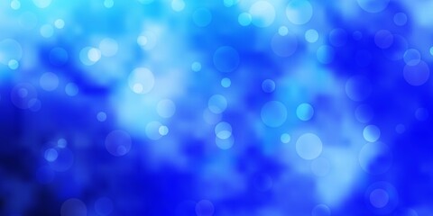 Light BLUE vector background with circles. Abstract illustration with colorful spots in nature style. Design for your commercials.