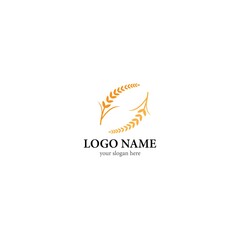 Obraz premium Wheat logo template