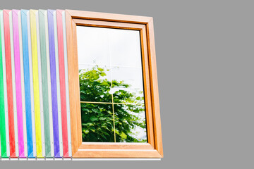 Plastic laminated Windows with partitions in double-glazed Windows