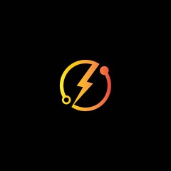 Electric logo vector icon