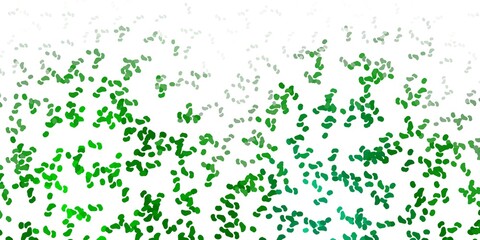 Light green vector background with random forms.