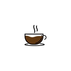 Coffee cup logo template