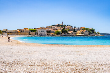 Fototapeta na wymiar Primosten, Sibenik County, Croatia. Resort town on the Adriatic coast.