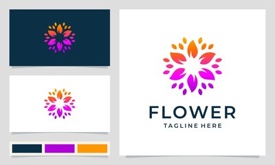 flower beauty logo design inspiration for salon spa skin care and product beauty