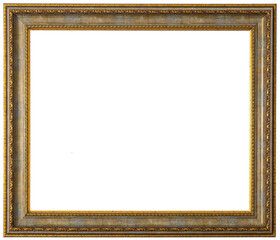 .Green frame with golden ornament