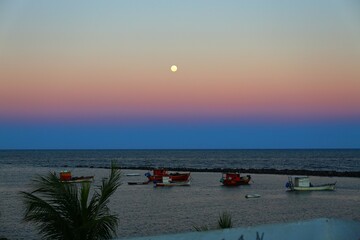 sunset on the beach