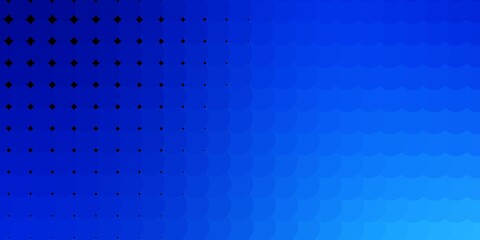 Light BLUE vector template with circles. Glitter abstract illustration with colorful drops. New template for your brand book.