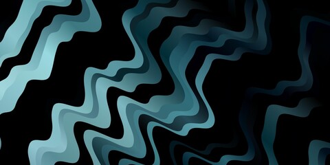 Light BLUE vector backdrop with curves. Colorful geometric sample with gradient curves.  Best design for your posters, banners.