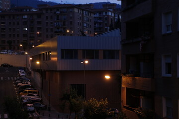 Lanterns in an urban environment