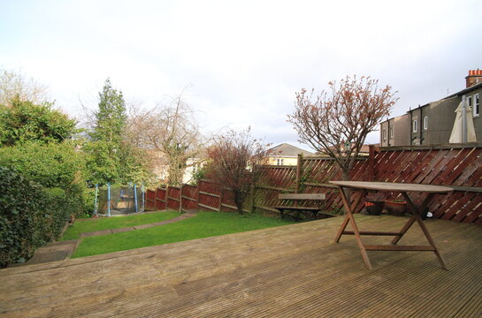 Back Garden With Decking Area