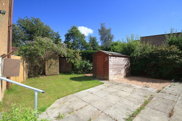 shed in back garden
