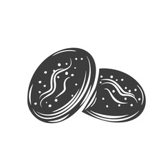 Bread rolls outline icon