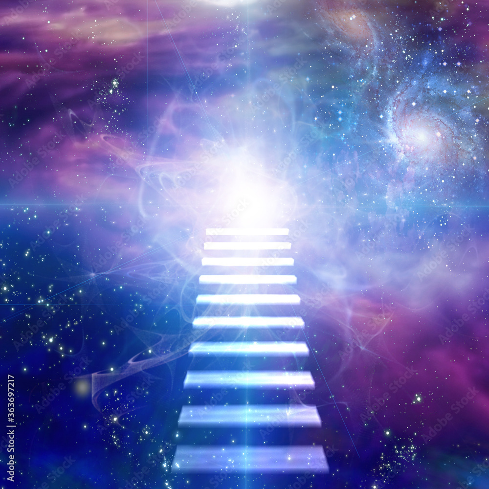 Poster steps up into vivid space. 3d rendering