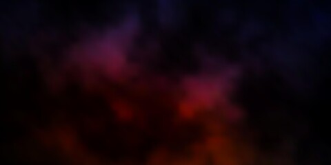 Dark Pink, Yellow vector pattern with clouds. Abstract illustration with colorful gradient clouds. Template for landing pages.