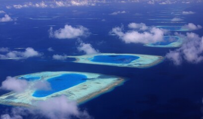 Naklejka na ściany i meble Maldives Atolls