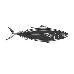 Obraz na płótnie Canvas Tuna fish glyph icon