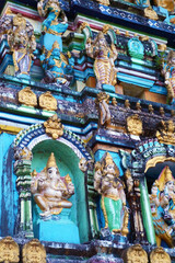Fototapeta na wymiar Taw Gyi Gon Hindu Tempel in Hpa-An