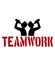 Alkohol Bier Saufen Teamwork halten spaß Truppe 