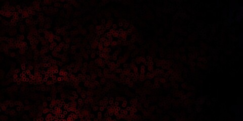 Dark red vector pattern with spheres.