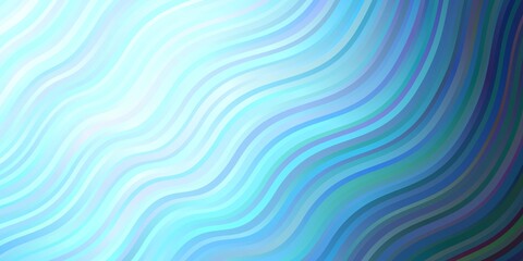 Fototapeta premium Light BLUE vector background with lines. Bright sample with colorful bent lines, shapes. Best design for your posters, banners.