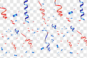 Vector confetti. Festive illustration.