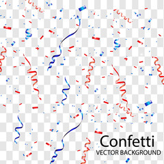 Vector confetti. Festive illustration.