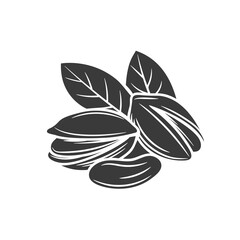 Pistachio nuts glyph icon