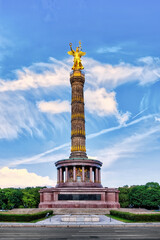 Victory Column (Siegessaule), monument in Berlin, Germany. Commemorating the Prussian victory in...